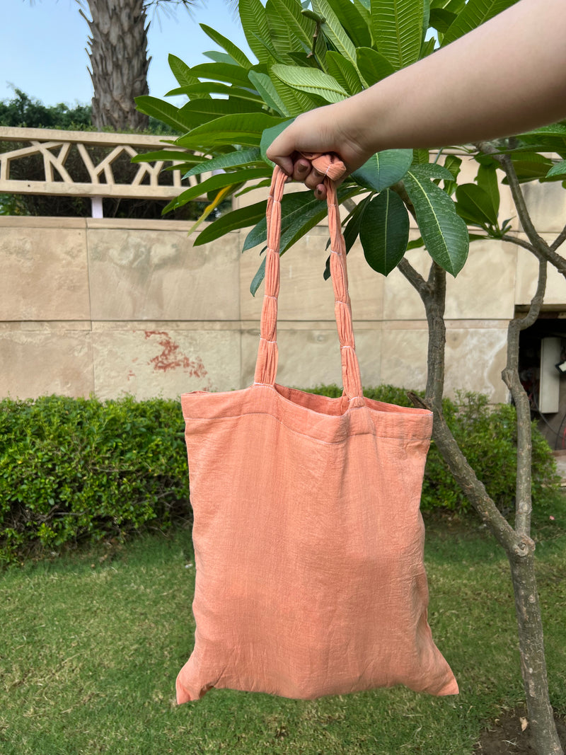 Naturally dyed tote bag