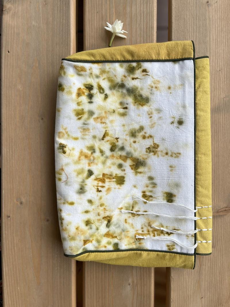 Eco printed multi-utility pouch
