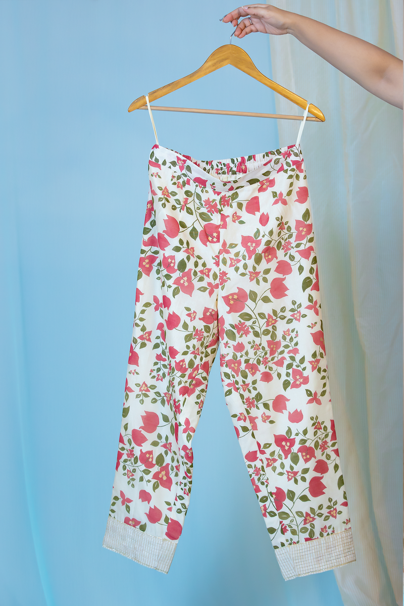 Bel Printed pants with Pleats