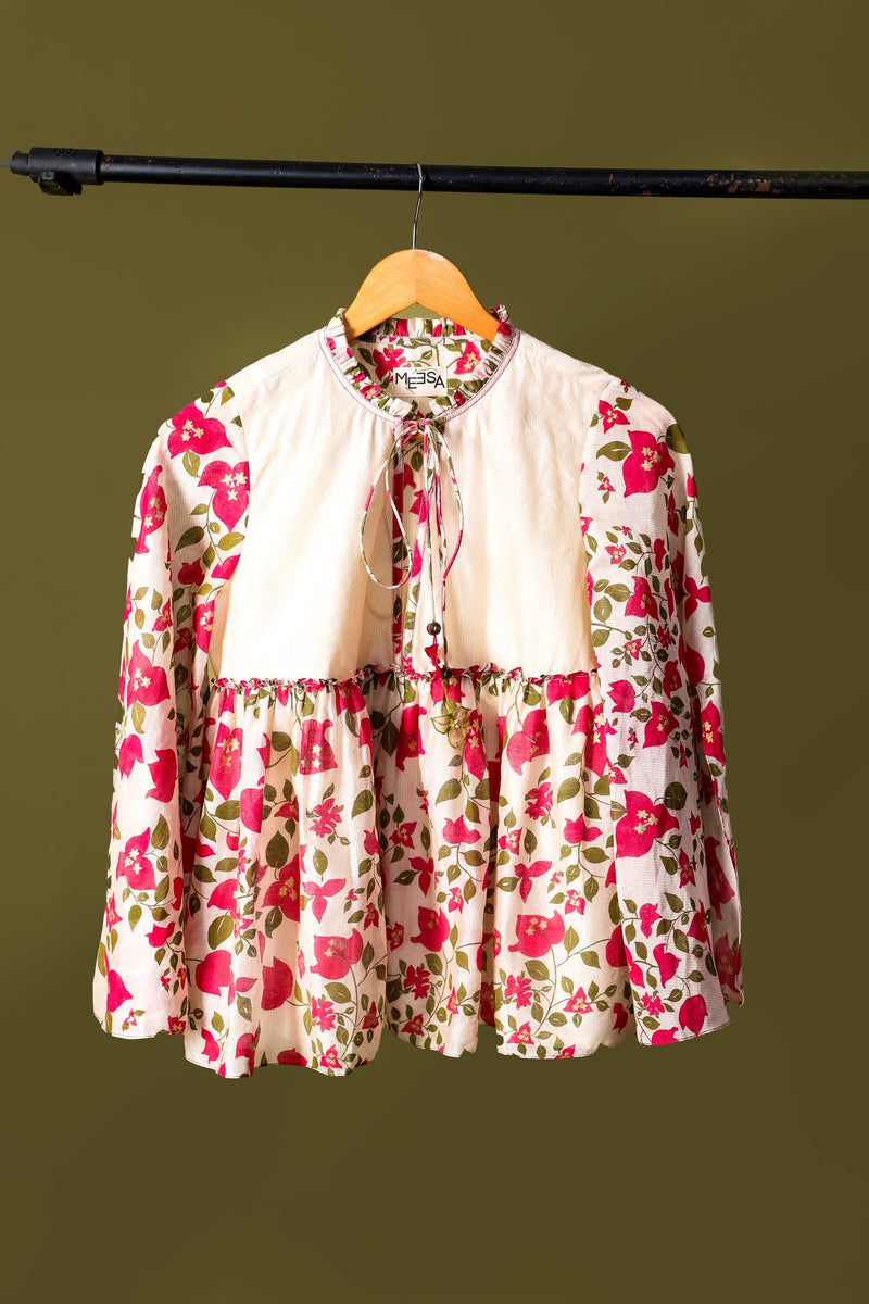 Iris Gathered top