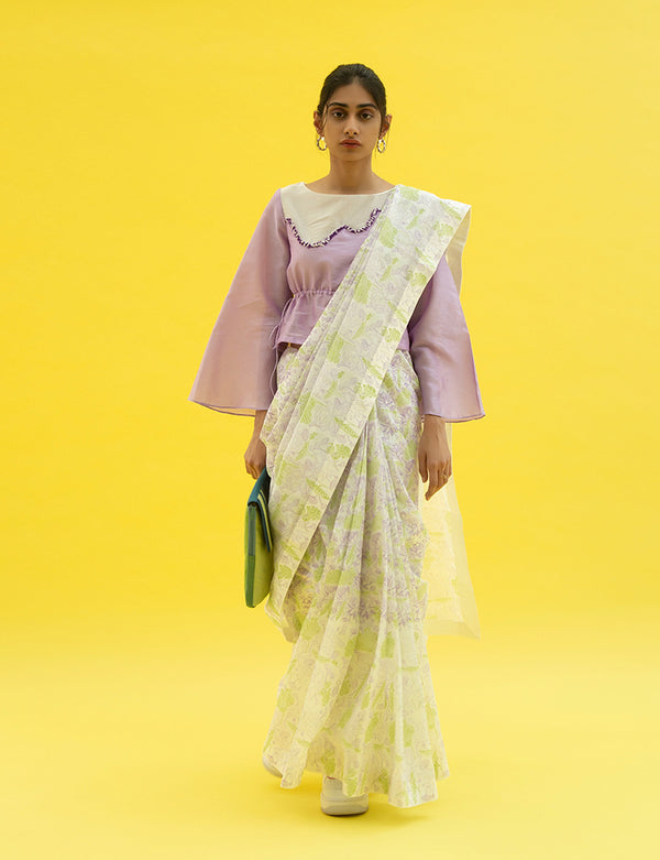 Woven summer saree