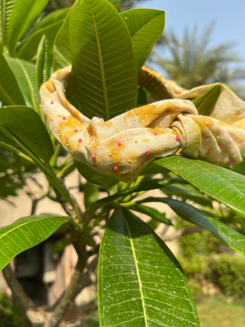 Eco-print headband