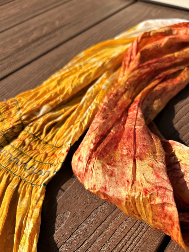 Rainbow Eco-print Scarf