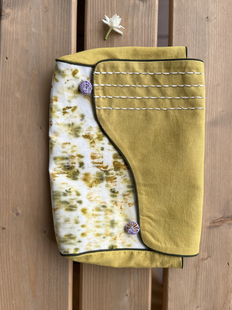 Eco printed multi-utility pouch