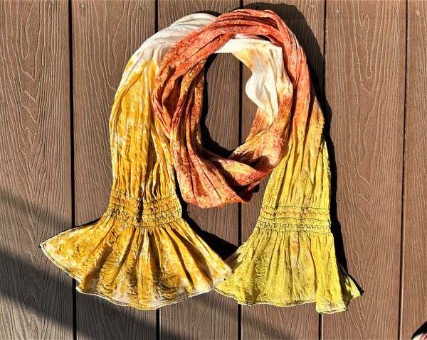 Rainbow Eco-print Scarf