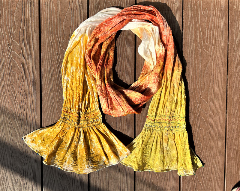 Rainbow Eco-print Scarf