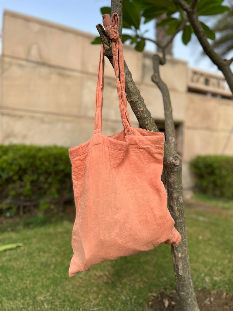 Naturally dyed tote bag