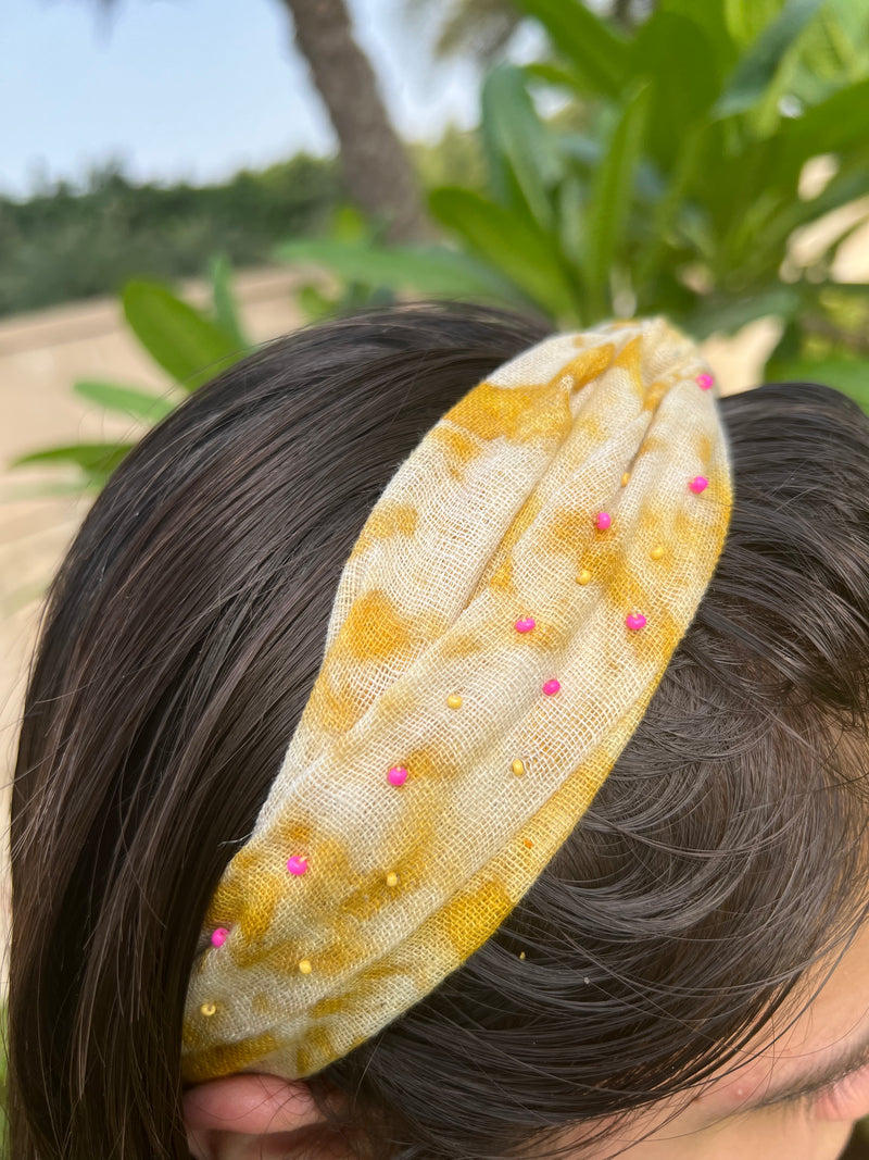 Eco-print headband