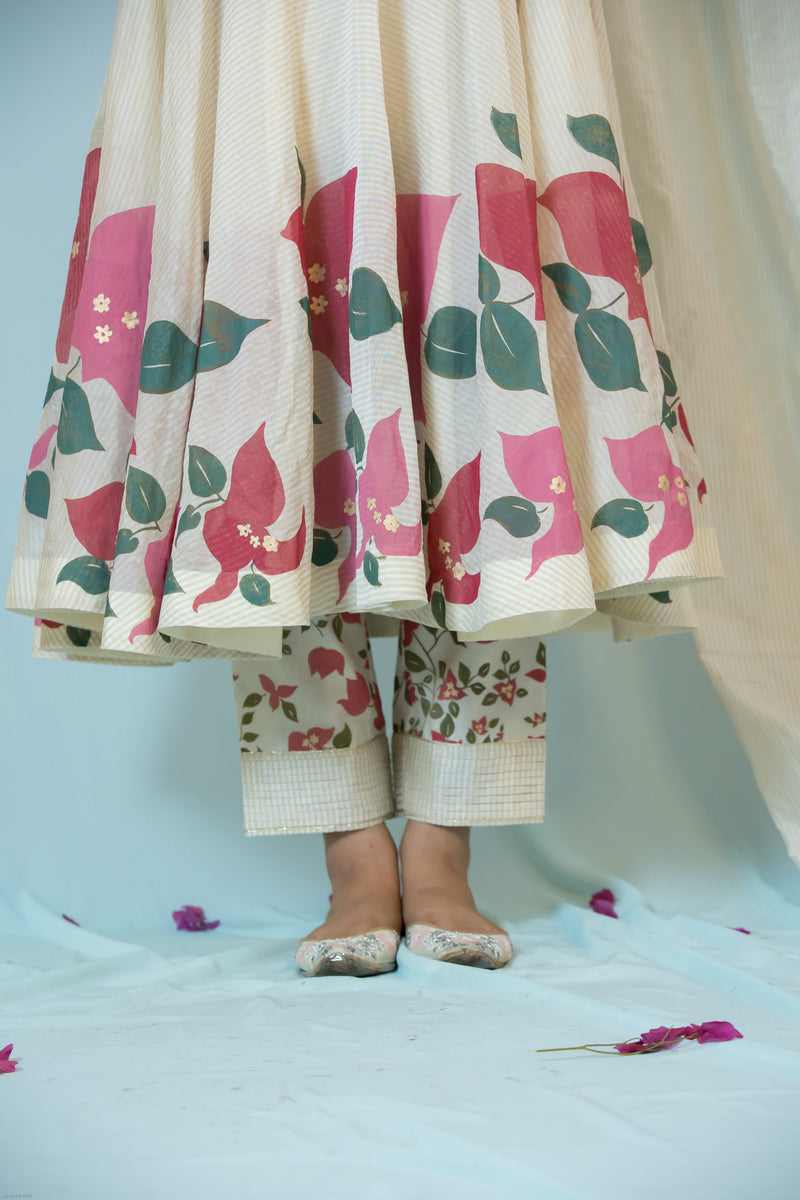 Bel Printed pants with Pleats