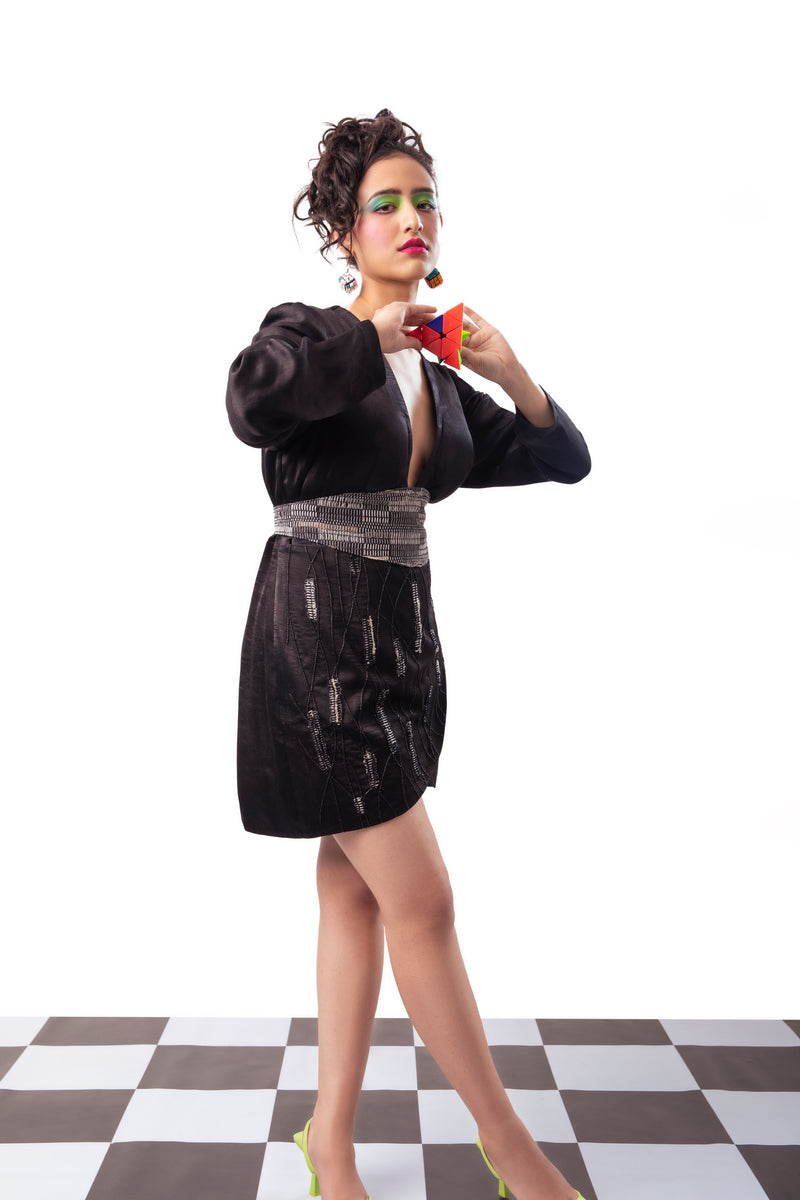 MADONNA DRESS WITH RIDE ALONG CORSET BELT