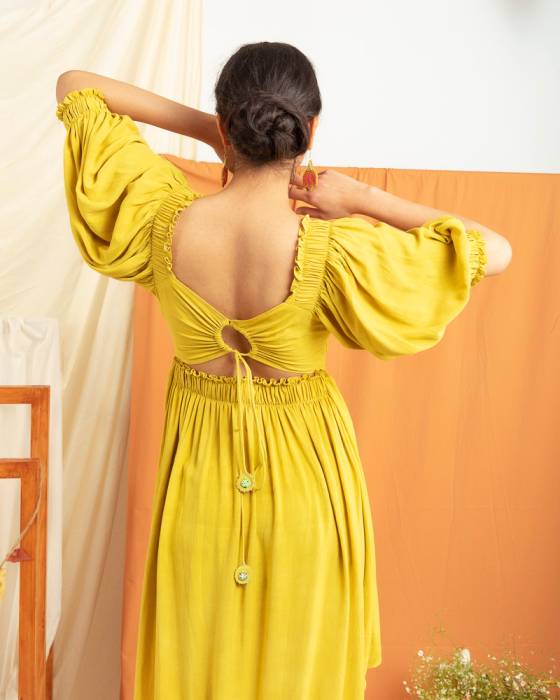 Sun Dyed Flowy Dress